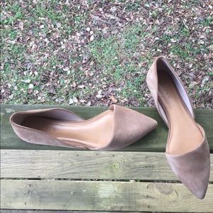 J.  Crew Suede D’orsay Flats